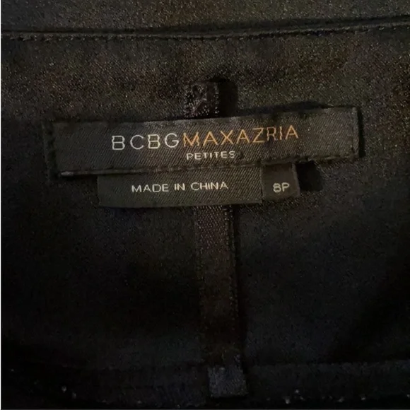 bcbgmaxazria black mini dress over the neck tie - Picture 5 of 11